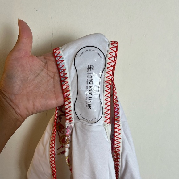 Cupshe Dreamy Garden Sweetheart Bikini Top & High-Rise Bottoms Set NWT Size L - Picture 6 of 11